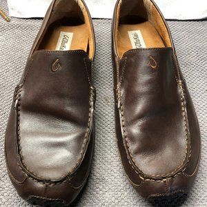 OluKai Akepa Moc in Chocolate size Mens 11
